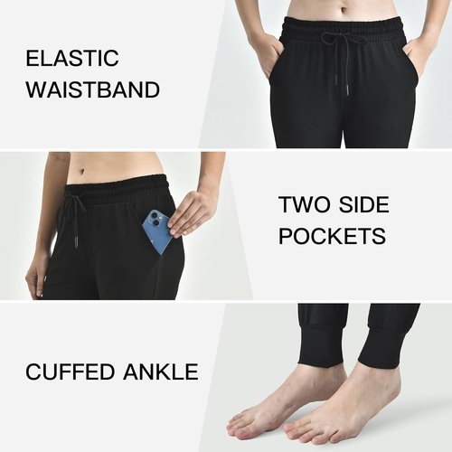 Ipletix Joggers for Women - Lightweight Drawstring Yoga Sweatpants with Pockets | Perfect for Lounging & Running