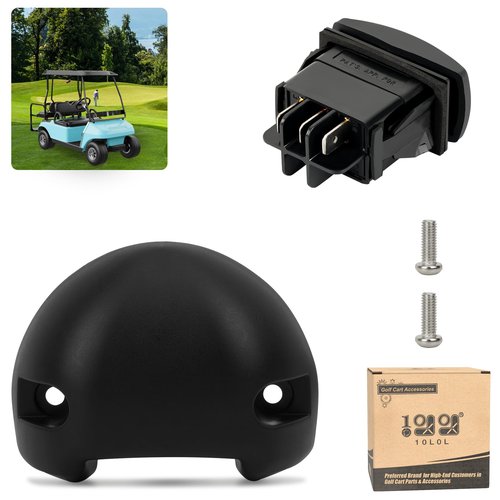 10L0L Golf Cart Forward Reverse Switch with Housing for Electric Club Car DS Precedent Onward Tempo, Replace OEM 101856002 101856001 102508401