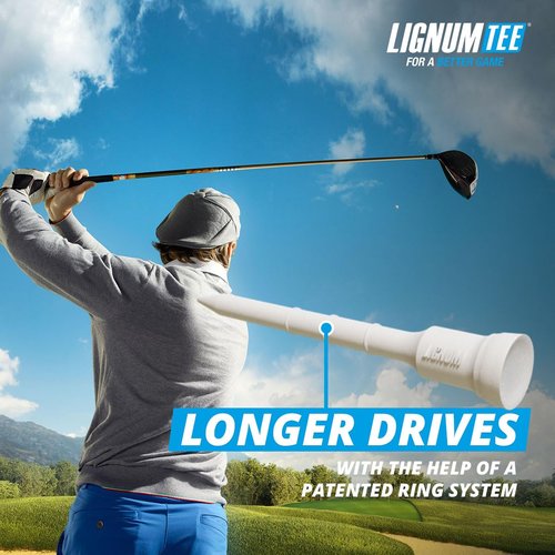 LIGNUM Perfect for Hybrids and Irons 50x More Durable Microwood Short Golf Tees 1 ½ Inch – 38mm / Innovative Wood Fibre/Short Tees, 1.5 Inch Golf Tees, Golf Tee Small, Golf Tees / 48 Pieces