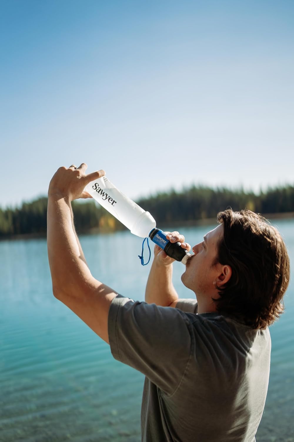 Sawyer Products Water Filtration System - Cnoc Premium 1L Bottle for Clean Drinking Water