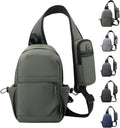 BIRDDIE Anti-Theft Crossbody Sling Bag - Versatile Casual Shoulder Backpack for Hiking & Motorcycling