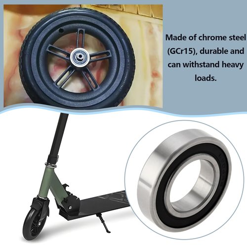 eMagTech 8pcs Deep Groove Ball Bearing Rubber Sealed Ball Bearings 61904 6904-2RS 20mm ID 37mm OD 9mm Thickness for Bicycles Scooters Rotating Machines