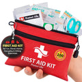 Protect Life Doctor Developed Mini First Aid Kit, 100 Piece Waterproof Emergency Kit for Car, Boat, Camping & Travel, Includes Emergency Blanket, Tourniquet & First Aid Guide