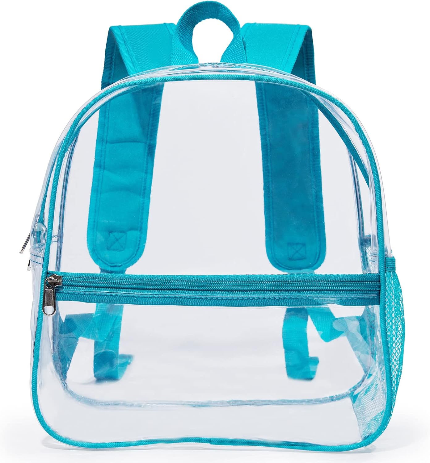Skiennix Mini Clear Backpack - Waterproof PVC Stadium Approved Transparent Bag | 12"x6"x12" - Green