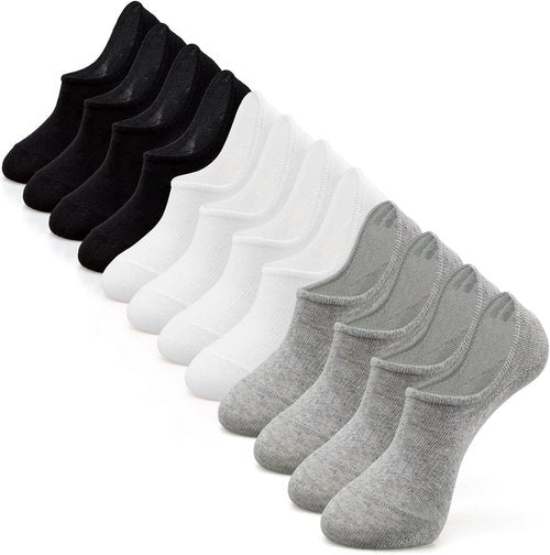 IDEGG No Show Socks - Anti-Slip Low Cut Ankle Socks for Men & Women | Comfortable & Invisible
