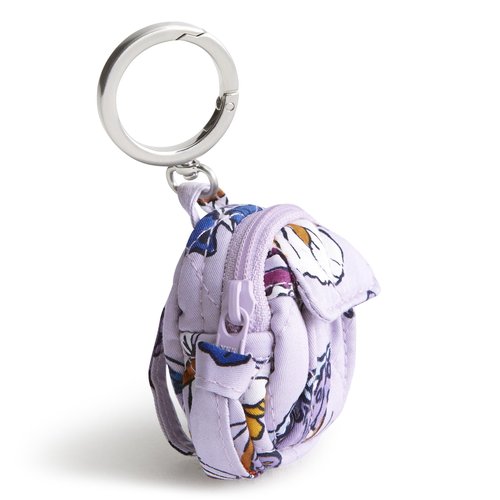 Vera Bradley Women's Premium Cotton Original Backpack Bag Charm, Wing in Flight, One Size