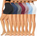 GROTEEN High Waisted Biker Shorts for Women - Buttery Soft 5''/8'' Black Yoga & Running Spandex