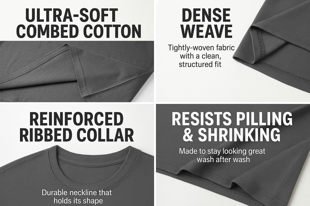 12-Pack Bulk Men’s T-Shirts – Soft Pre-Shrunk Premium Cotton, Short Sleeves, Reinforced Collar, Crew Neck, Casual Fit