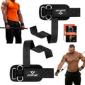 Weight Lifting Straps with D Rings, 2 In 1 Heavy Duty Gym Wrist Straps for Men, 8mm Neoprene Padded Non-Slip Lifting Wrist Straps for Weightlifting, Deadlifting, Cable Machine Workouts & Pull-Ups