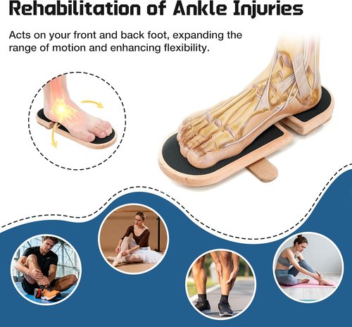 Birchwood Ankle Balance Board - Premium Foot Strengthener for Stability & Recovery | Adjustable Axis Design