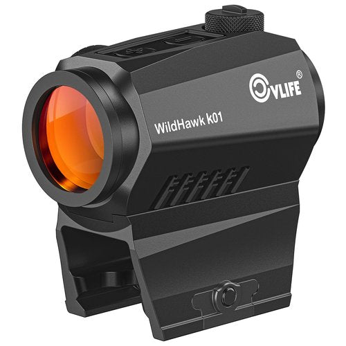 CVLIFE WildHawk K01 Motion Awake Red Dot Sight, 2 MOA Red Dot Scope with 10 Brightness 8DL&2NV,1x20mm Compact Optics with Absolute Co-Witness Mount for 21mm Picatinny, 50,000H Runtime IPX7 Waterproof