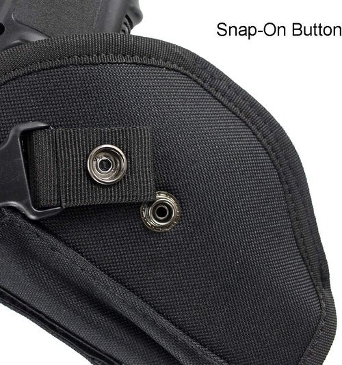 Depring Tactical Belt Holster - Universal Outside Waistband Design with Mag Pouch | Black Color