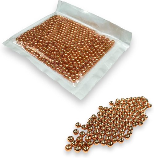 BC Precision Copper Plated Metal BBS - 500 Ct, 4.5mm (.177 Cal) - Premium Match Grade for Precision Shooting