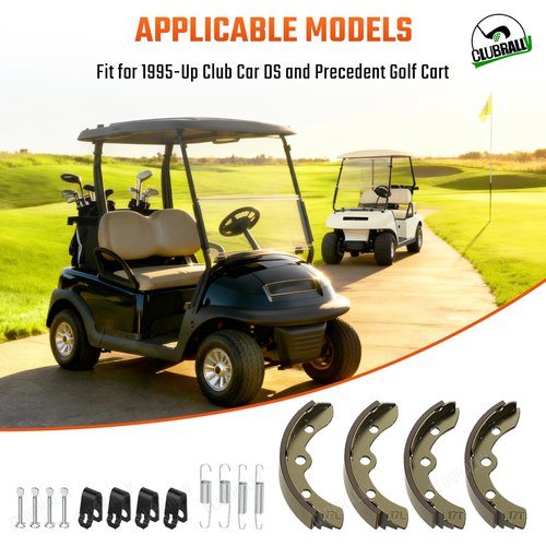 CLUBRALLY Brake Shoes Spring Kit Fits Club Car 1995-up DS and Precedent Golf Cart 1018232-01 1018163-01