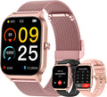 Skiennix Smart Watch - Women's Fitness Tracker with Heart Rate Monitor | Rose Gold, Waterproof, Bluetooth Compatible