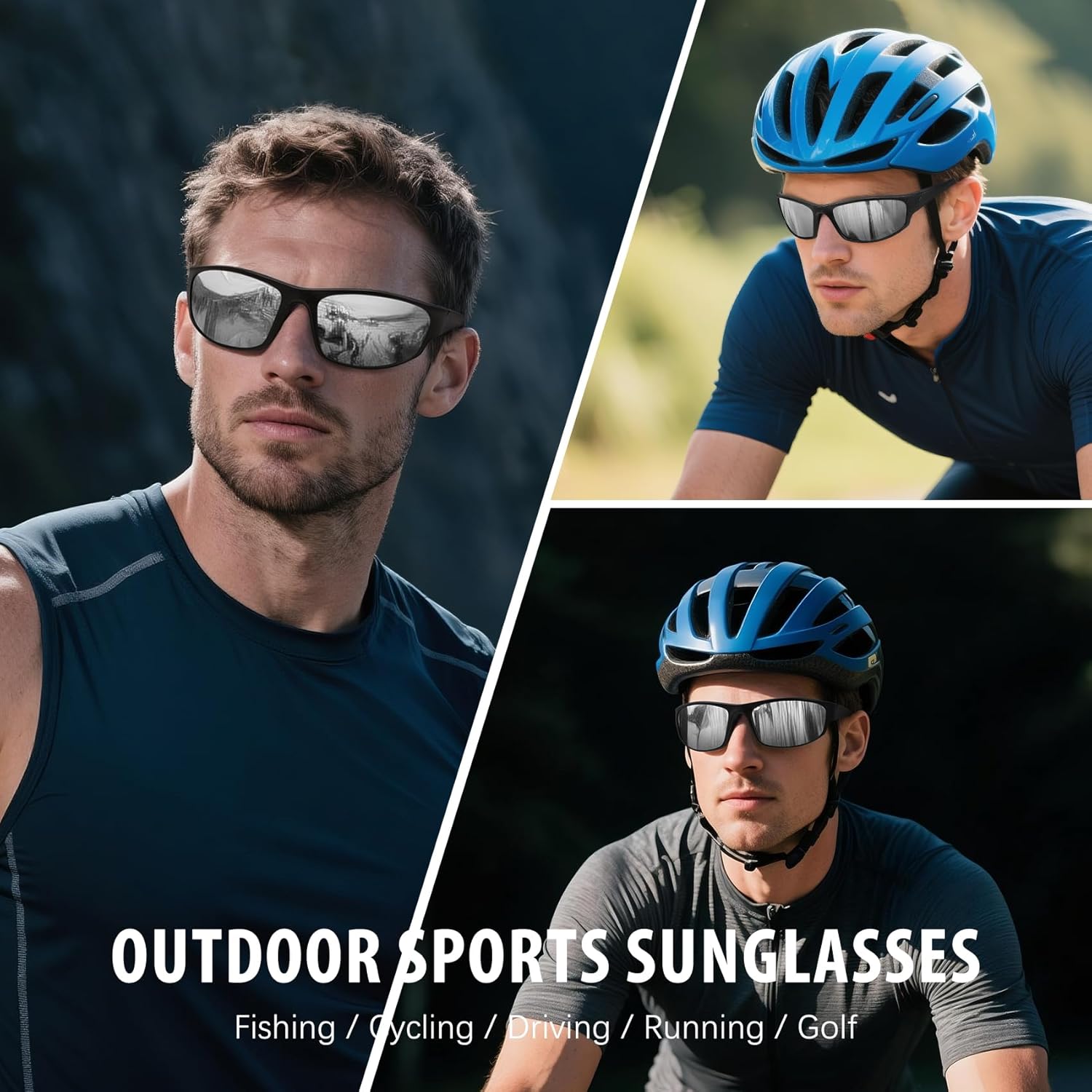 Skiennix Sports Polarized Sunglasses - UV Protection for Men & Women | Ideal for Fishing, Cycling, and Running