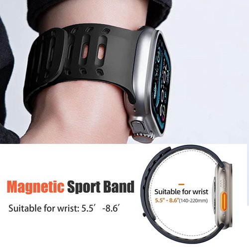 Lamshaw Compatible with Amazfit Helio Bands, New Sweat-Proof Sport Silicone, Breathable Unisex Strap Compatible with Amazfit Helio Fitness Tracker Wristband (Black)