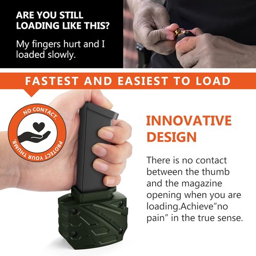 Ludex Speed Loader for Glock 9mm/.40 - Compatible with Glock Models 17-47 | Efficient Loading Solution
