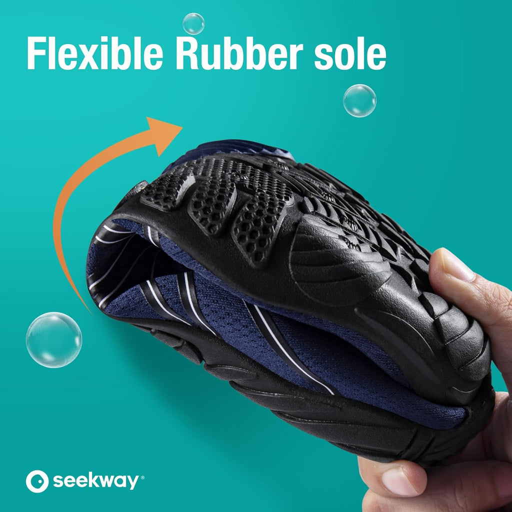 SEEKWAY Water Shoes - Quick-Dry Aqua Socks for Men & Women | Ideal for Beach, Swim, Hiking, and Kayaking