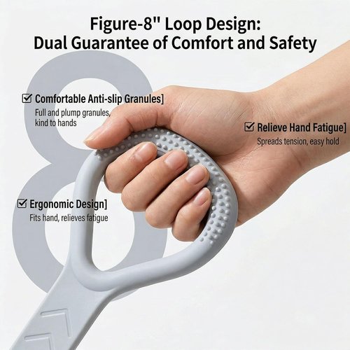 Lexi Figure 8 Resistance Band - 20-25 Lb with Handles for Effective Arm, Back, Chest & Shoulder Workouts