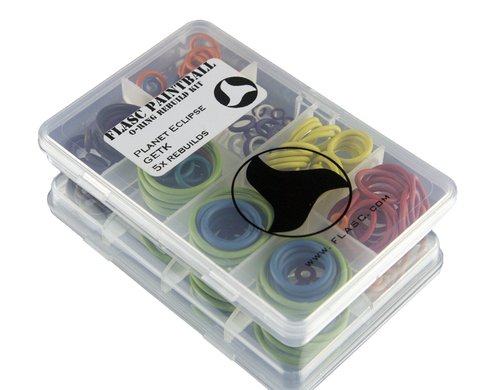 Flasc Paintball Planet Eclipse Gtek 5X Color Coded Paintball o-Ring Rebuild kit