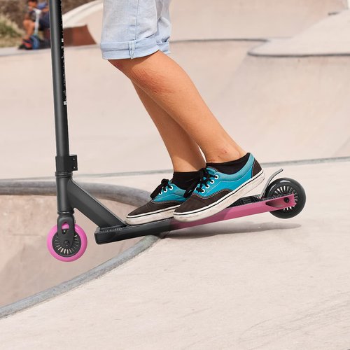 VOKUL Complete Pro Scooter for Kids Boys Girls Teens Up 6 Years - Freestyle Tricks Pro Stunt Scooter (Pink)