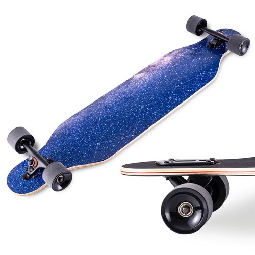 CLYCTIP 41 Inch Longboard Skateboard,9-Ply Maple,ABEC-11 Bearings,Complete Skateboard for Cruising, Carving, Downhill and Free-Style (SKY-01)