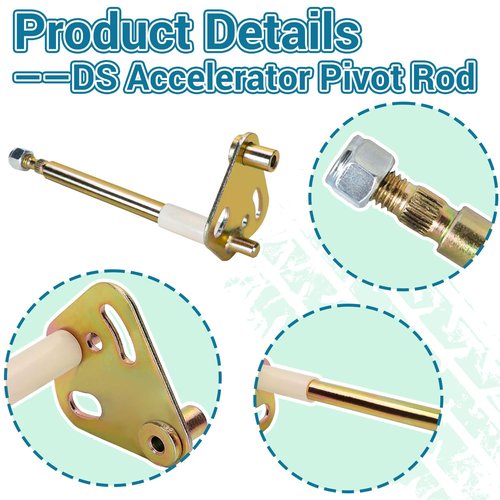 CartClan 1996-UP DS Accelerator Pedal Repair Kit, Including Accelerator Spring Rod Retainer, Suitable to Club Car DS Electric& Gas Golf Cart, OEM#: 1017696/103865101+102026001+1011694+101817401