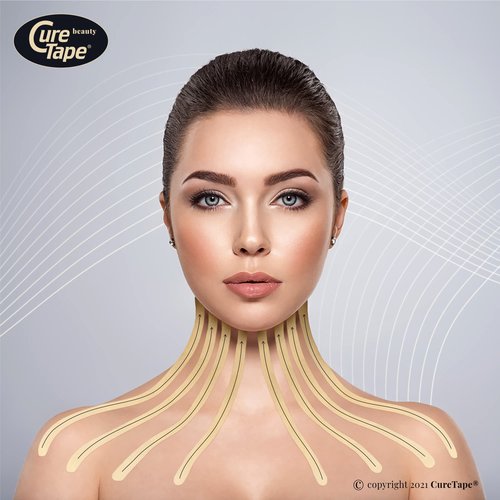 CureTape® Gentle | Kinesiology Tape for Hyper Sensitive Skin | Gentle Adhesion | 100% Hypoallergenic Water Resistant K Tape | for Thin Skin, Elderly or Children | Gentle to Remove | Medical KTape