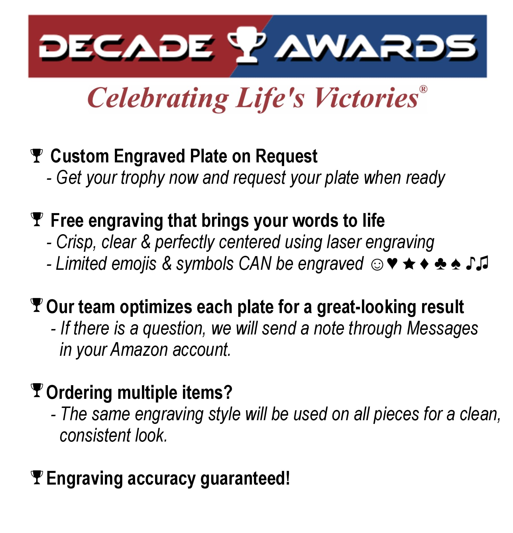 Decade Awards Banana Trophy – Celebrate the Top Banana Award – Great Engraved Recognition for Everyone - Custom Engraved Plate on Request (7 Inch)