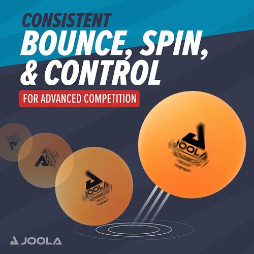 JOOLA Training 3 Star Table Tennis Balls - 40+mm Regulation Ping Pong Balls | 12, 60, or 120 Pack for Competition & Fun