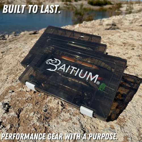 Baitium Tackle Box Organizer - Versatile Fishing Storage with Dividers | 3700 Size (2 Pack)