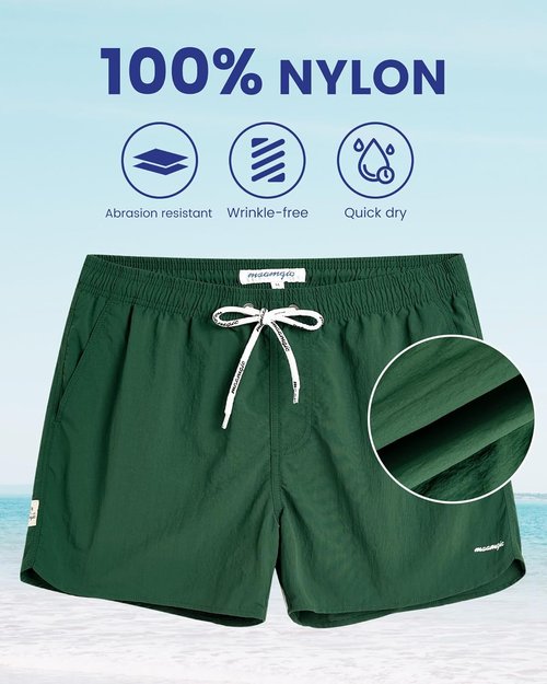 Maamgic Men's Swim Trunks - Quick Dry Bathing Suits with Mesh Lining | Comfortable Swim Shorts