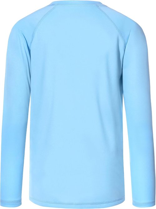Boys UPF 50+ Swim Shirt Long Sleeve, 1 or 2 Pack UV Sun Protection Rash Guard, Youth Kids SPF Water Shirts for Beach Surf