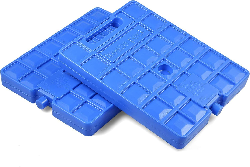 Rev. Lang Large Freezer Ice Pack - Reusable Quick Freezing Blocks with Handle | Set of 2 (1000g)