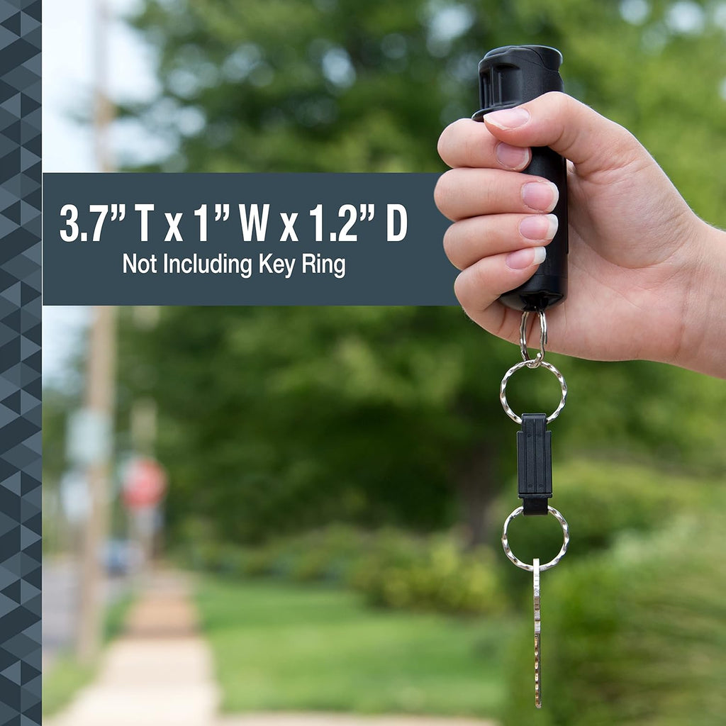 SABRE Fast Flip Top Pepper Gel Keychain - Quick Release for Easy Access | Maximum Police Strength Gel
