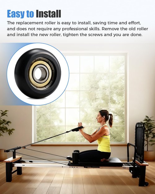 Replacement Roller Wheels Fit for Aero Pilates Reformer, 4 Pcs