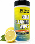 Boat Cleaner Wipes by [Brand Name] - UV Protection for Marine Vinyl, Car Leather & Interior Cleaning