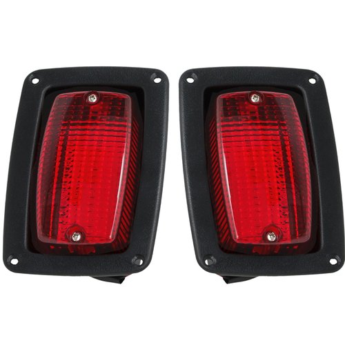 waltyotur 2 Tail Light 3 Wire Rear Taillights Pair Replacement for DS Golf Cart Club Car 1982-Newer