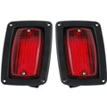 waltyotur 2 Tail Light 3 Wire Rear Taillights Pair Replacement for DS Golf Cart Club Car 1982-Newer
