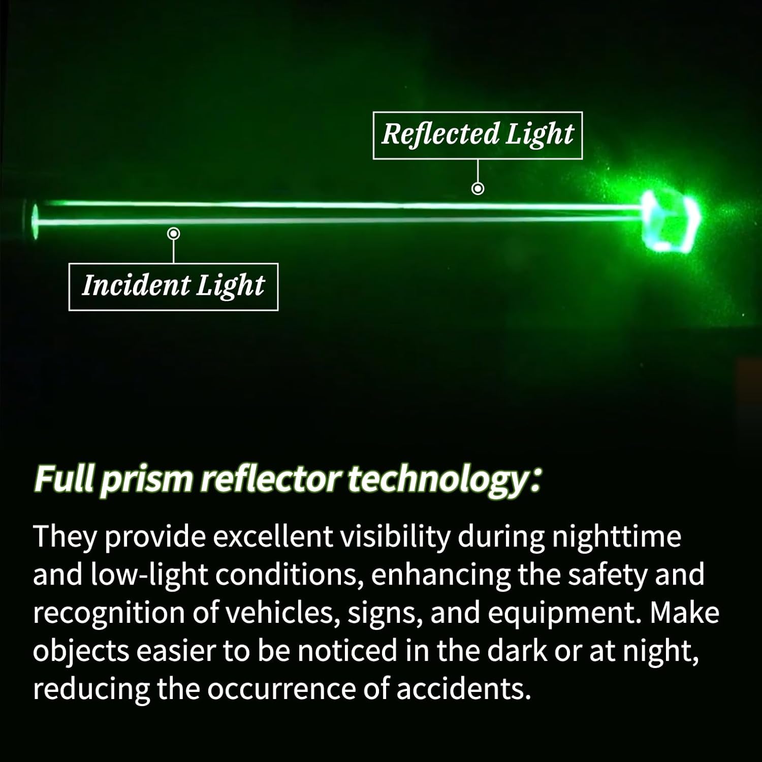 Super Reflection Reflective Stickers by 20 Pcs | Waterproof Safety Tape for Cars, Bikes & Helmets - 3.15" X 1.18"