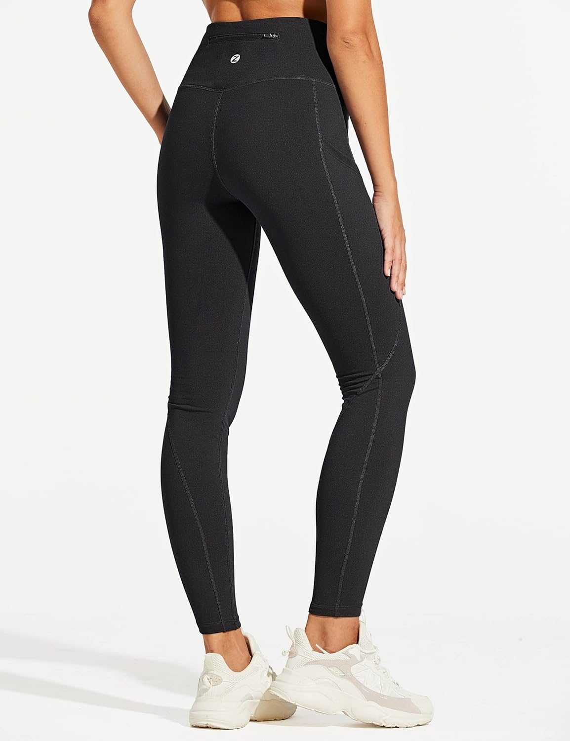 ZUTY Fleece-Lined Winter Leggings - Water-Resistant, Thermal Insulated, High-Waisted with Pockets | Plus Size