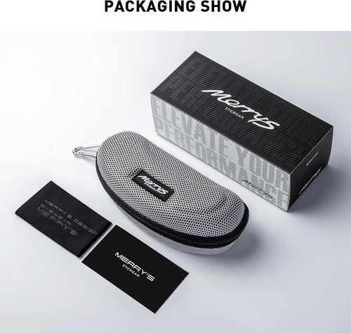 MERRY'S Polarized Sports Sunglasses - UV400 Protection for Men & Women | Ideal for Cycling, Running, Golf & Fishing