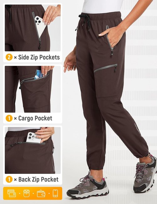 Baleaf Women's Hiking Pants - Quick-Dry, Lightweight & Water-Resistant Cargo Pants | All Seasons