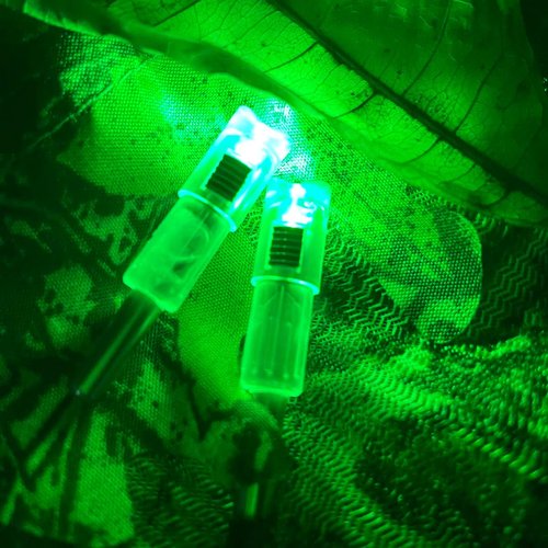 6 PCS Crossbow Lighted Nock with ON/Off Switch for .300/7.62mm Inside Diameter Led Nocks Arrow nocks for Archery Hunting