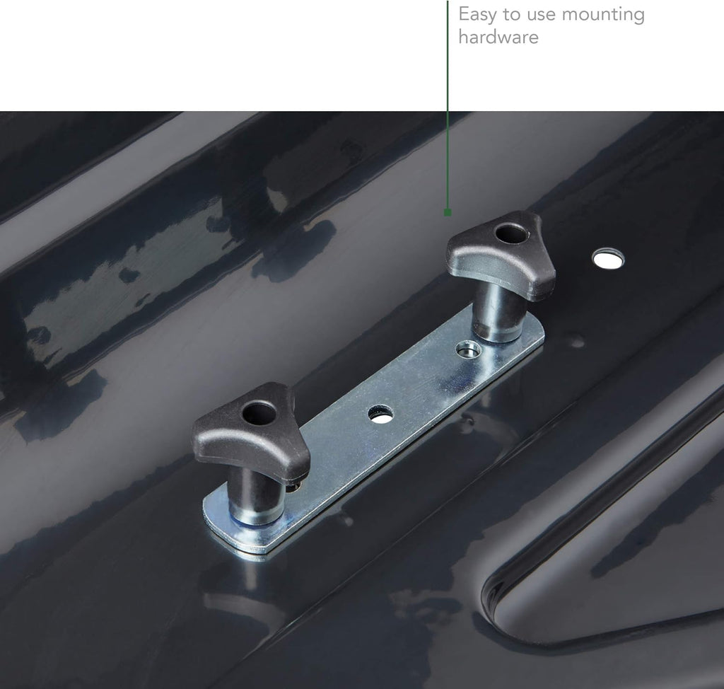 SportRack Vista XL Cargo Box - Rear Opening Design for Easy Access | Sleek Black Finish