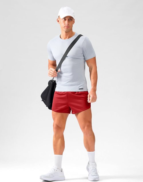 G Gradual Running Shorts for Men - Lightweight 3.5 Inch Breathable Gym Shorts with Brief Liner