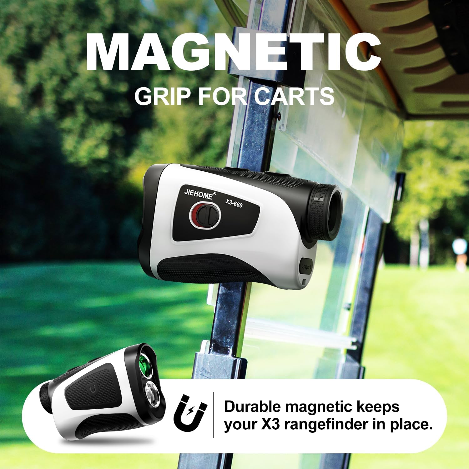Skiennix Golf Rangefinder - 7X Magnification, Slope Measurement, Rechargeable | Perfect Gift for Men