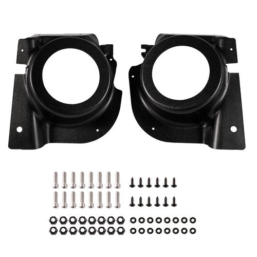 LUXEMOTO Golf Cart Speaker Enclosure Pods for E-Z-GO RXV 2008+, 2PCS Front Under Dash Kick Panel Loudspeaker Mount Brackets Holders for EZGO RXV 2008+ Accessories, Support 6.5" Speakers