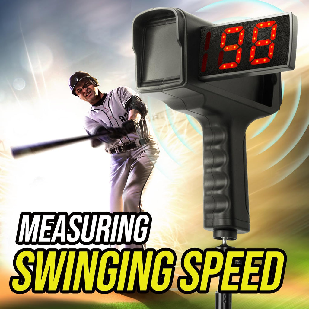 Skiennix Baseball Radar Gun - Handheld & Tripod Speed Measurement | LED & LCD Display for Training